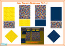 Sims 2 — lmc Game Bedroom Set by lmc69101 — I let my Son choose his bedroom set and this is what he chose. The bedding