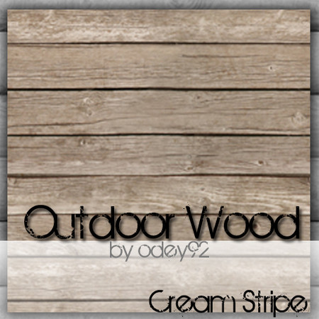 Sims 3 — Cream Stripe by Odey92 — This set of four wood patterns, has a suggested use of outside textures. However, they