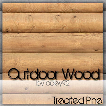 Sims 3 — Treated Pine by Odey92 — This set of four wood patterns, has a suggested use of outside textures. However, they