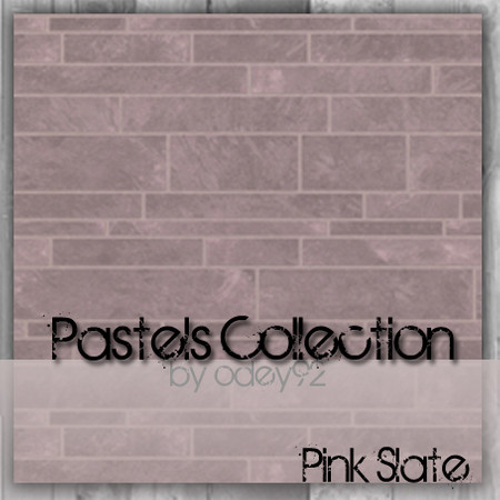 Sims 3 — Pink Slate by Odey92 — A selection of four random textures to cover ANY wall, outside, and in, wall or floor.