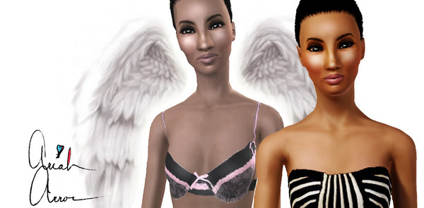 Sims 3 — Chanel Iman by ariah_Arron — On the verge of becoming one of the next generation's supermodels, Chanel Iman