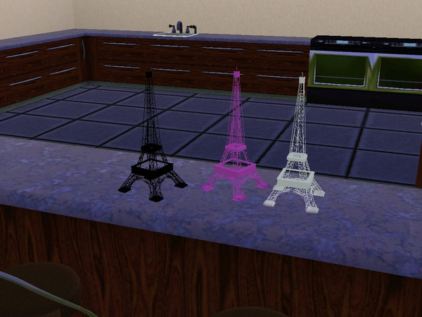 Sims 3 — Eiffel Tower Model by clutch3547 — A scale model of the Eiffel Tower.