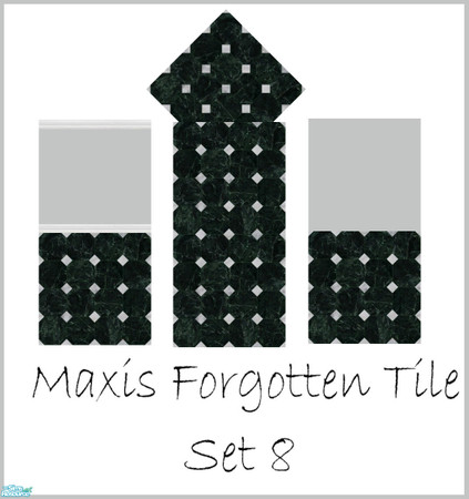 Sims 2 — Maxis Forgotten Tile Set 8 by robbyngirl — Always love the tile floors with The Sims 2 and expansion pack, but