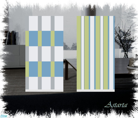 Sims 2 — Scandinavia by Astarta — Modern Scandinavian wall design.