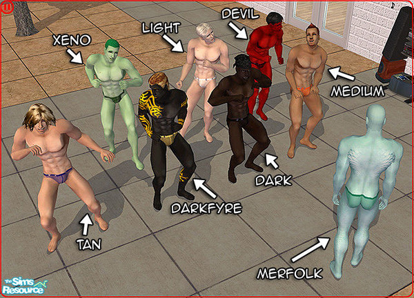 Sims 2 — BeOS Box Boy Skin Tones by BeOSBoxBoy — 