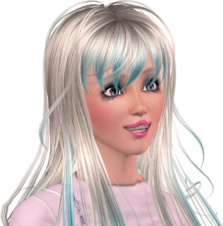 Sims 3 — Michiko by xoashley12xo — The complete opposite of her twin sister Moukaryuu shes girly happy and she loves