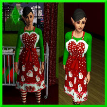 Sims 3 — Mary Christmas by mellymoshpit — only cc used are the elf ears everything else from store or in game as all my
