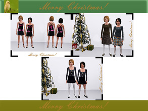 Sims 3 — punie Christmas group 2 by punie — adult female:1 top, 1 bottom, 1 body teen female: 1 top, 1 bottom, 1 body I