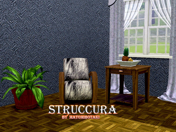 Sims 3 — Struccura by matomibotaki — Pattern in biege, dark brown and light yellow, 3 channel, to find under Carpet/Rug.