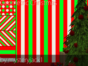 Sims 3 — Geometric Christmas by mysteryjack1 — Who says you have to go overboard this Christmas? Each pattern has three