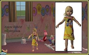 Sims 2 — Snow White Nightgown by sinful_aussie — A cute nightgown featuring Snow White! Everyday/PJ\'s
