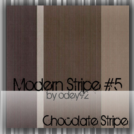 Sims 3 — Chocolate Stripe by Odey92 — A 5th, and possibly final, set of vertical modern stripes for your home. This final