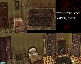 Sims 2 — Resident Evil Super SET by kawaiiruki — Chiwa my next Set Resident evil super set all Maxis mesh inspired by the