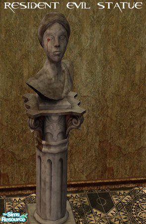 Sims 2 — Resident Evil Super SET - Restatue by kawaiiruki — Resident evil Statue need nightlife
