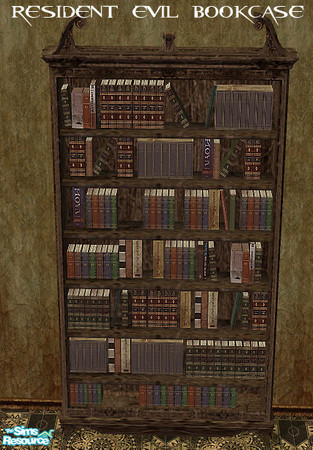 Sims 2 — Resident Evil Super SET - Reregal by kawaiiruki — Resident evil Bookcase need Apartment Life