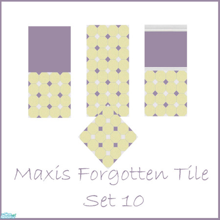 Sims 2 — Maxis Forgotten Tile Set 10 by robbyngirl — Always love the tile floors with The Sims 2 and expansion pack, but