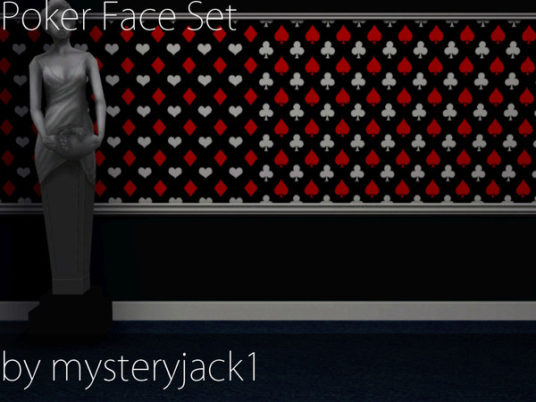 Sims 3 — Poker Face Set by mysteryjack1 — A set of patterns perfect for formal occasions! Each pattern has three