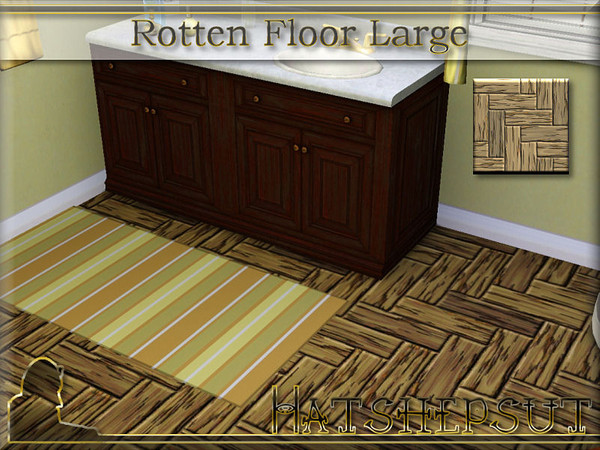 Sims 3 — Rotten Floor Large by hatshepsut — Part of the Builders Materials set