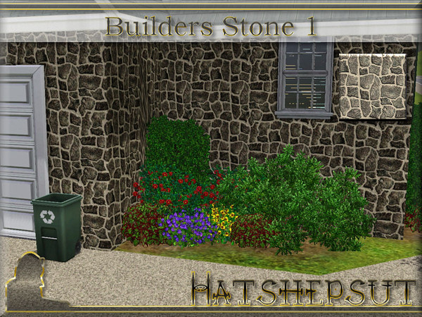 Sims 3 — Builders Stone 1 by hatshepsut — Part of the Builders Materials set