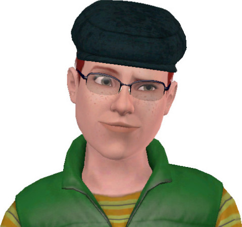Sims 3 — Ryan Z-Crest by sfs1998 — It's Ryan C-Crest's exact oposite. This guy is nerdy a bookworm a loser but he's a
