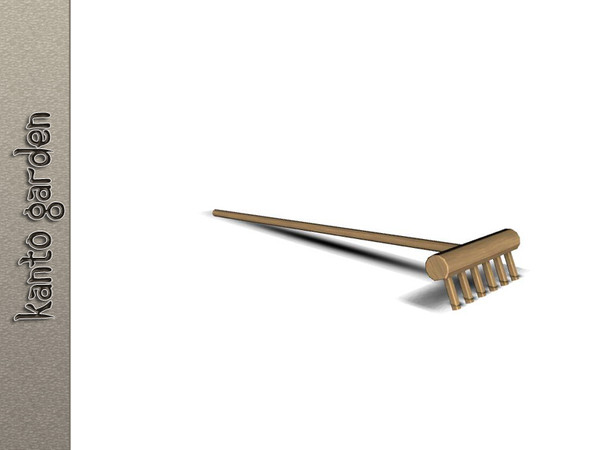Sims 3 — Kanto Garden Rake by Angela — Kanto Garden Rake (decorative) Made by Angela@TSR (2010) Please don't clone my