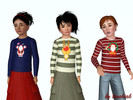 Sims 3 — Christmas Top for Children by tenshiak — 3 designs. Works for boys and girls.