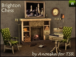 Sims 3 — Brighton Chess by AnoeskaB — Are your Sims in the mood for a nice game of chess in front of a warm cozy