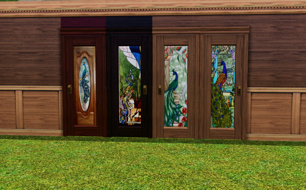 Sims 3 — Peacock Door by camarossz28 — Camarossz28