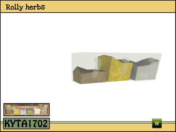 Sims 3 — Rolly herbs by Kyta1702 — Mesh by Kyta1702 @ TSR - more creations @ simline-design.com