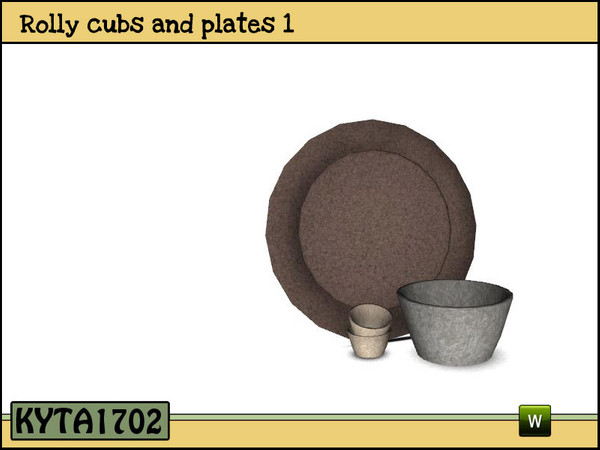 Sims 3 — Rolly cubs and plates 2 by Kyta1702 — Mesh by Kyta1702 @ TSR - more creations @ simline-design.com