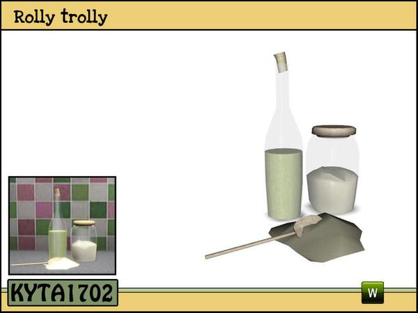Sims 3 — Rolly bottle and stock pot by Kyta1702 — Mesh by Kyta1702 @ TSR - more creations @ simline-design.com