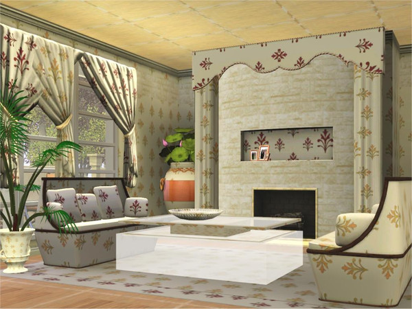 Sims 3 — marcorse_ClassicAllover pattern by marcorse — Simple repeat of a classic heraldic pattern in muted colours.