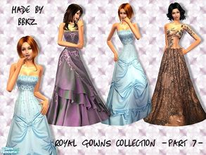 Sims 2 — Royal Gowns Collection - part 7 - by BBKZ — Available as formal for YAs/adults. No EP required. FREE mesh 067 by