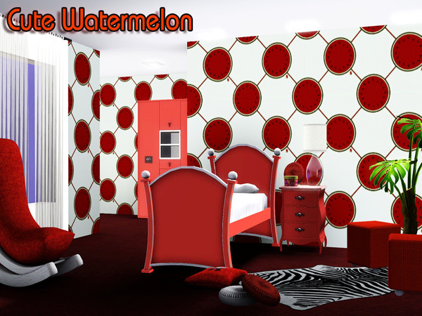 Sims 3 — Cute Watermelon by TSR Archive — By Pralinesims /under Theme