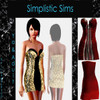 Sims 3 — Simplistic Sims Corset Dress by o — Corset Dress with 3 recolorable areas. Made by luv4gaj.