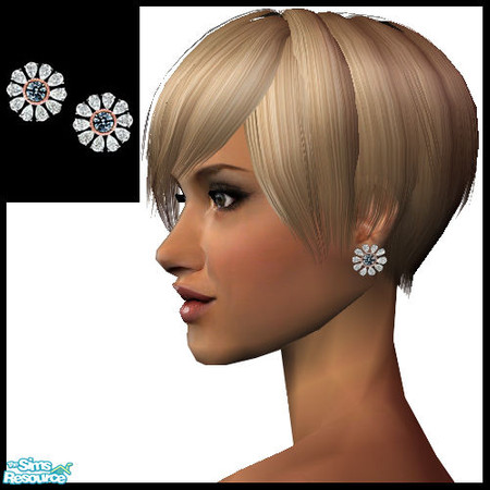 Sims 2 — Fancy by SimDetails — 1.45 and 1.41 carat fancy intense blue diamond earrings.