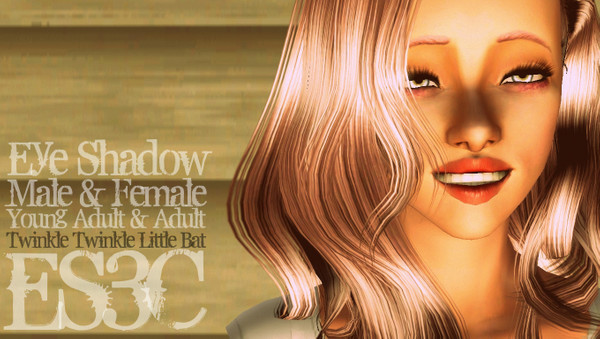 Sims 3 — Twinkle Twinkle Little Bat - Evie by ES3C — Young Adult &amp; Adult | Male &amp; Female | Eye Shadow |