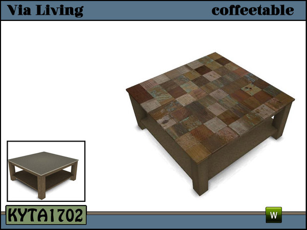 Sims 3 — Via coffeetable square by Kyta1702 — Mesh by Kyta1702 @ TSR - more creations @ simline-design.com