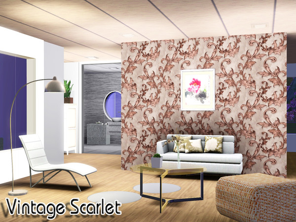 Sims 3 — Vintage Scarlet by TSR Archive — By Pralinesims-Under Theme