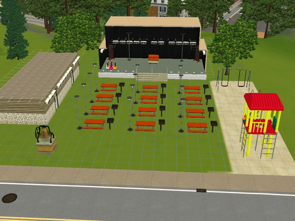 Sims 3 — Outside Entertainment by dakota1960 — Enjoy a fun time here. A good place for families to gather and kids can