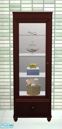 Sims 2 — PBBathroom Recolors - Cabinet small - brown by ShinoKCR — We have uploaded new recolors to match the new meshes 