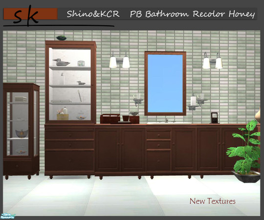 Sims 2 — PB Bathroom Recolor Honey by ShinoKCR — Matching Recolors in Honey - we hope you enjoy! We have uploaded new