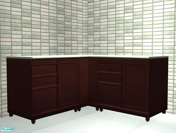 Sims 2 — PBBathroom Recolors - Counter02 - brown by ShinoKCR — We have uploaded new recolors to match the new meshes