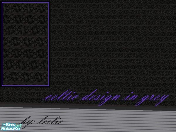 Sims 2 — leslie_celtic design roof 3 by peepers42 — different design and cool colors that stand out