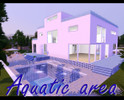 Sims 3 — Aquatic area by frau_Muller — A large 3-storied house in modern style. A huge swimming pool with relax zone in