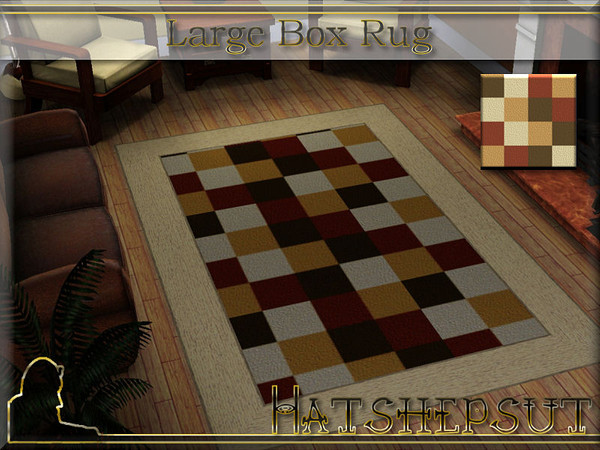 Sims 3 — Large Box Rug by hatshepsut — A modern design for rugs and carpets