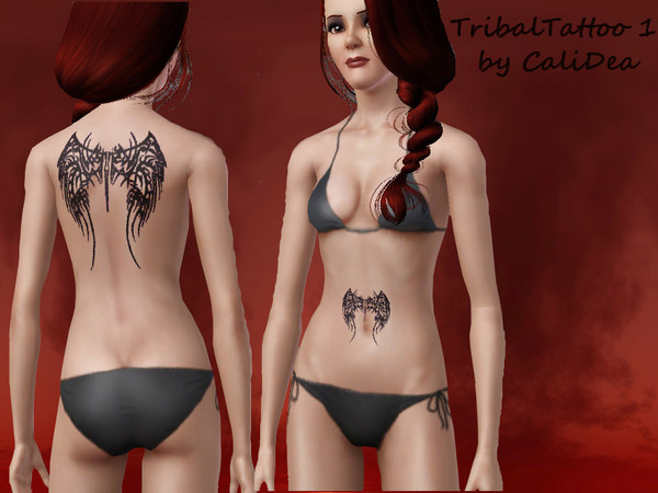 Sims 3 — Tribal Tattoo 1 by CaliDea — 