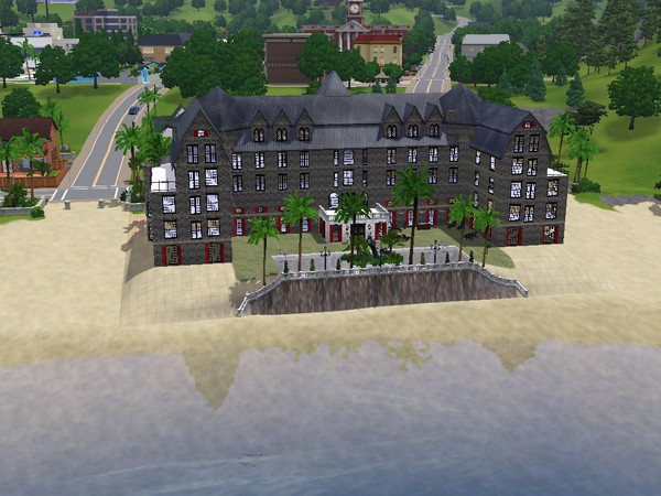 Sims 3 — Vanderbilt Hotel by dooder85 — The old Vanderbilt Hotel - this site is looking for new owners. The grand old