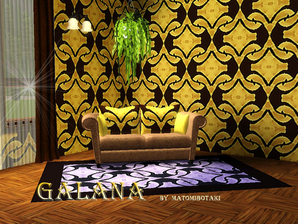 Sims 3 — Galana by matomibotaki — Abstract pattern in red, green and light yellow, 3 channel, to find under Abstract