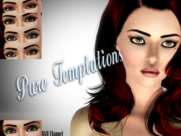 Sims 3 — Eskribo-Pure Temptations Eyeshadow by Es-Kribo — Three color eyeshadow Teen-Adult Hope you like it Enjoy!! 